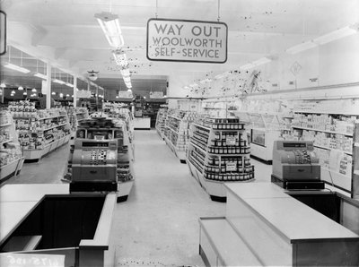 Tills, Woolworths Store by English Photographer